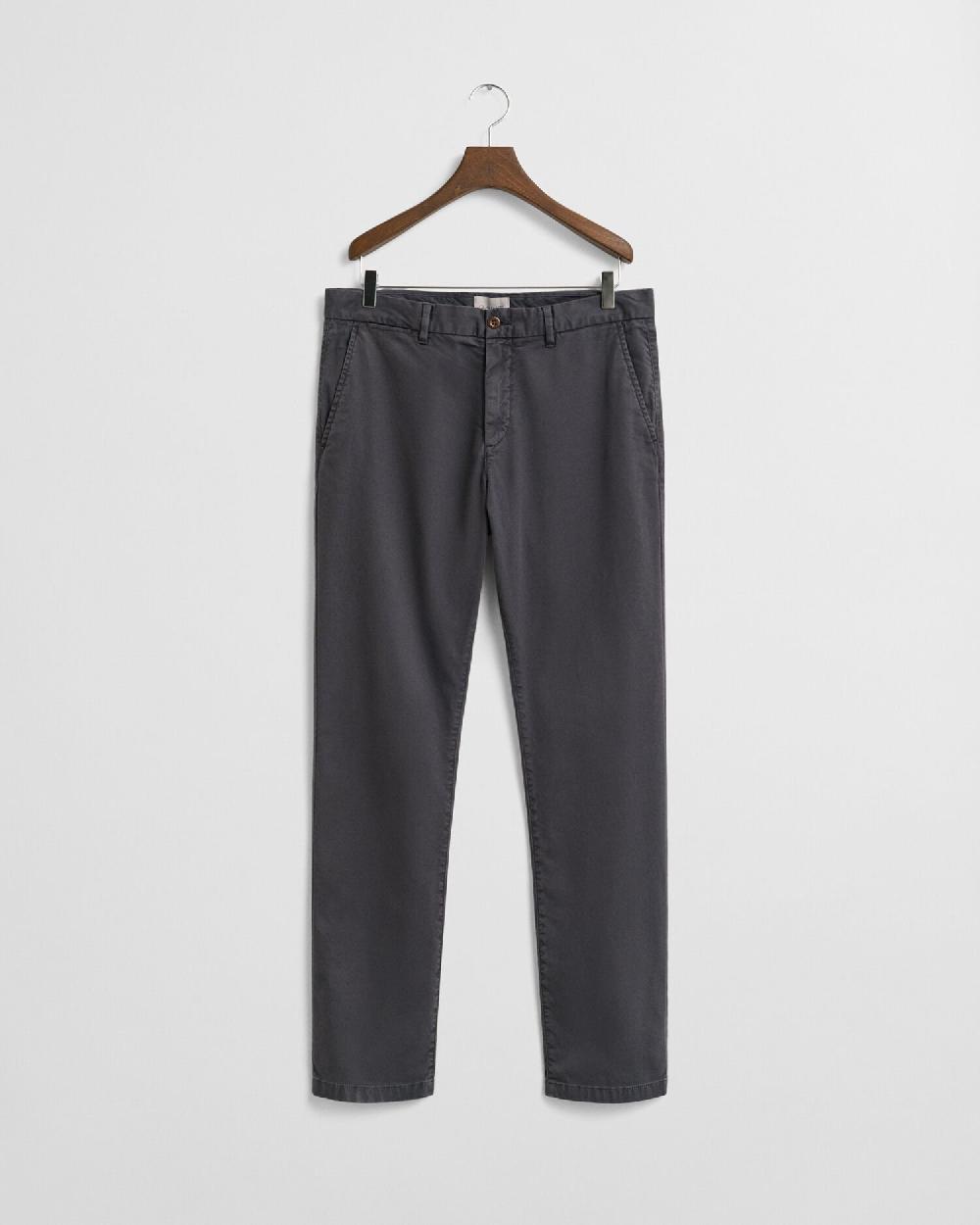 gant Slim Fit Dobby Structured Chinos antracite