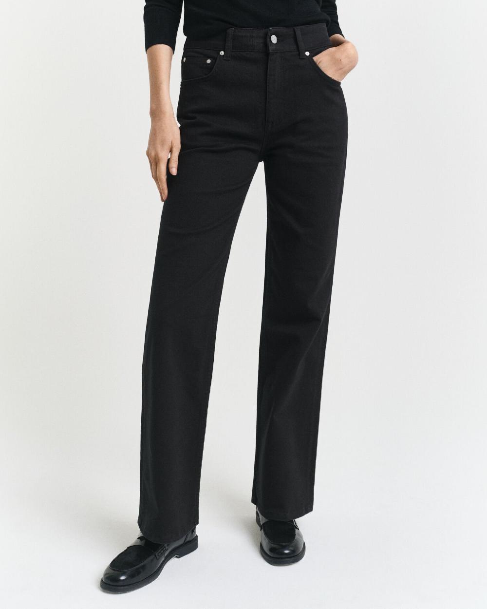 Gant Slim Fit Flared Black Jeans Black