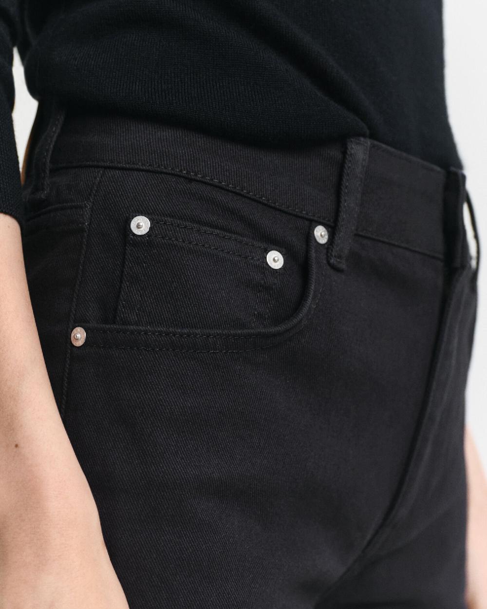 Gant Slim Fit Flared Black Jeans Black