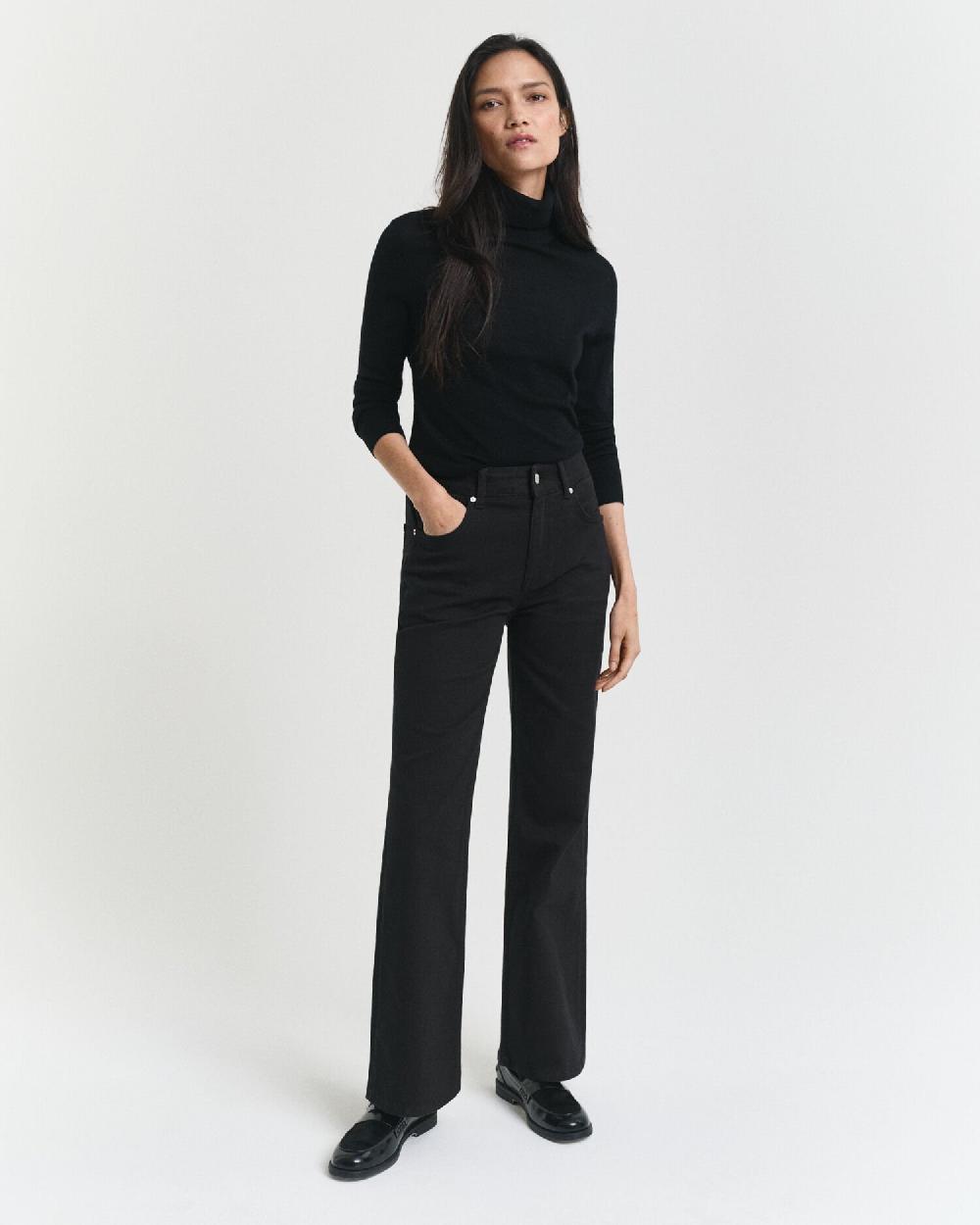 gant Slim Fit Flared Black Jeans black
