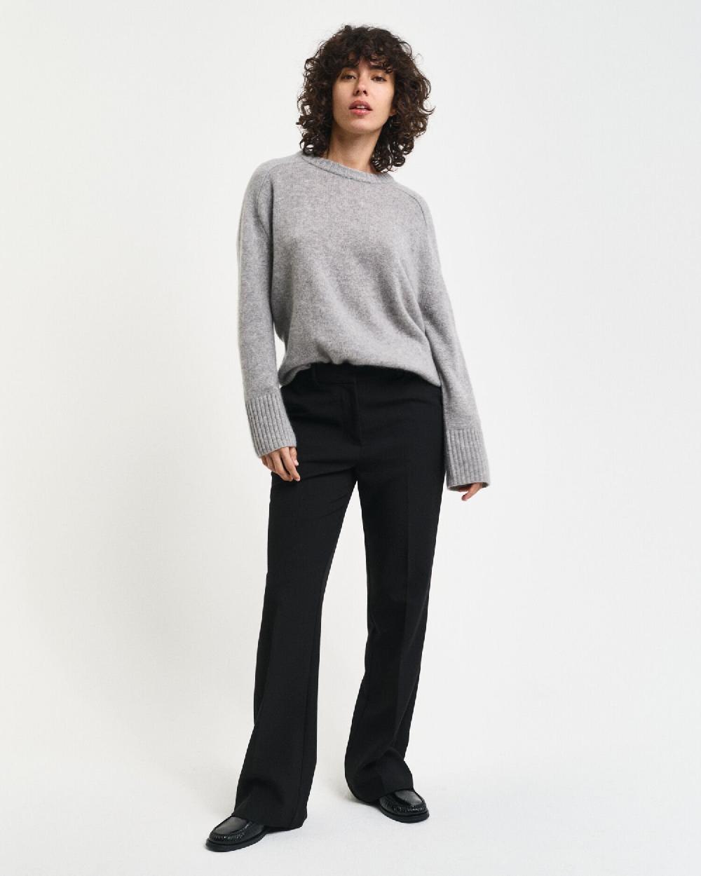gant Slim Fit Flared Slacks black