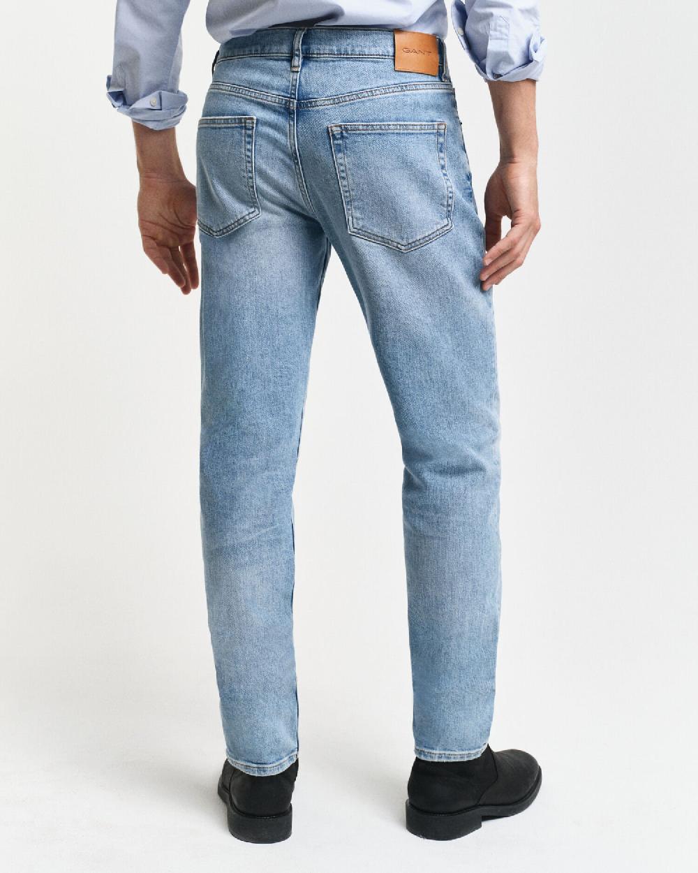 Gant Slim Fit Jeans Light Blue Vintage