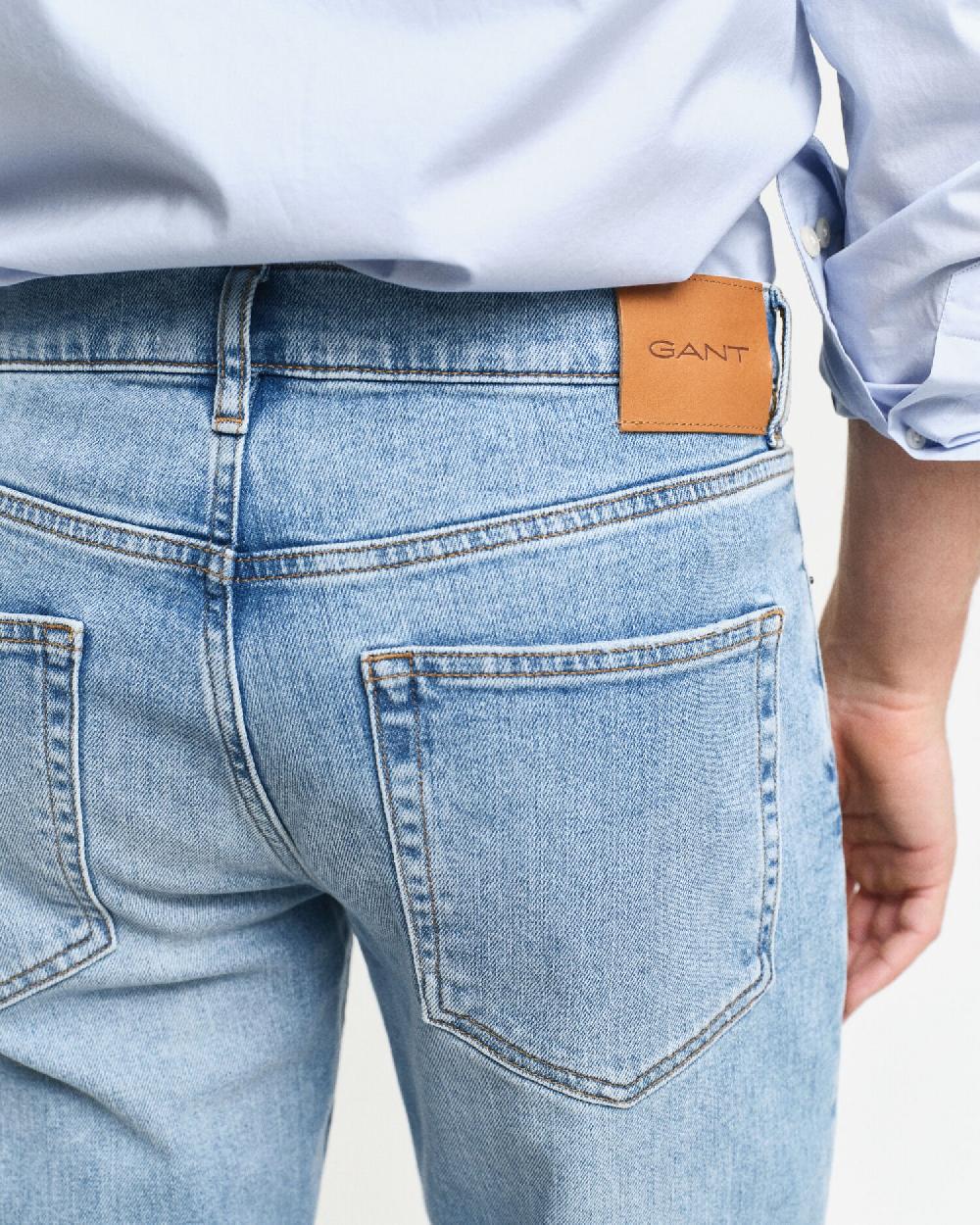 Gant Slim Fit Jeans Light Blue Vintage