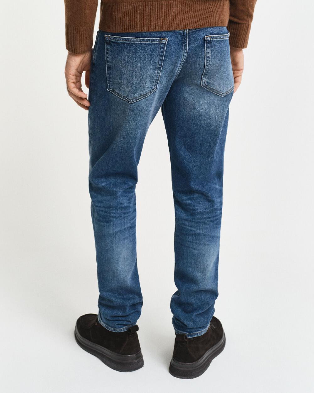 Gant Slim Fit Jeans Mid Blue Vintage