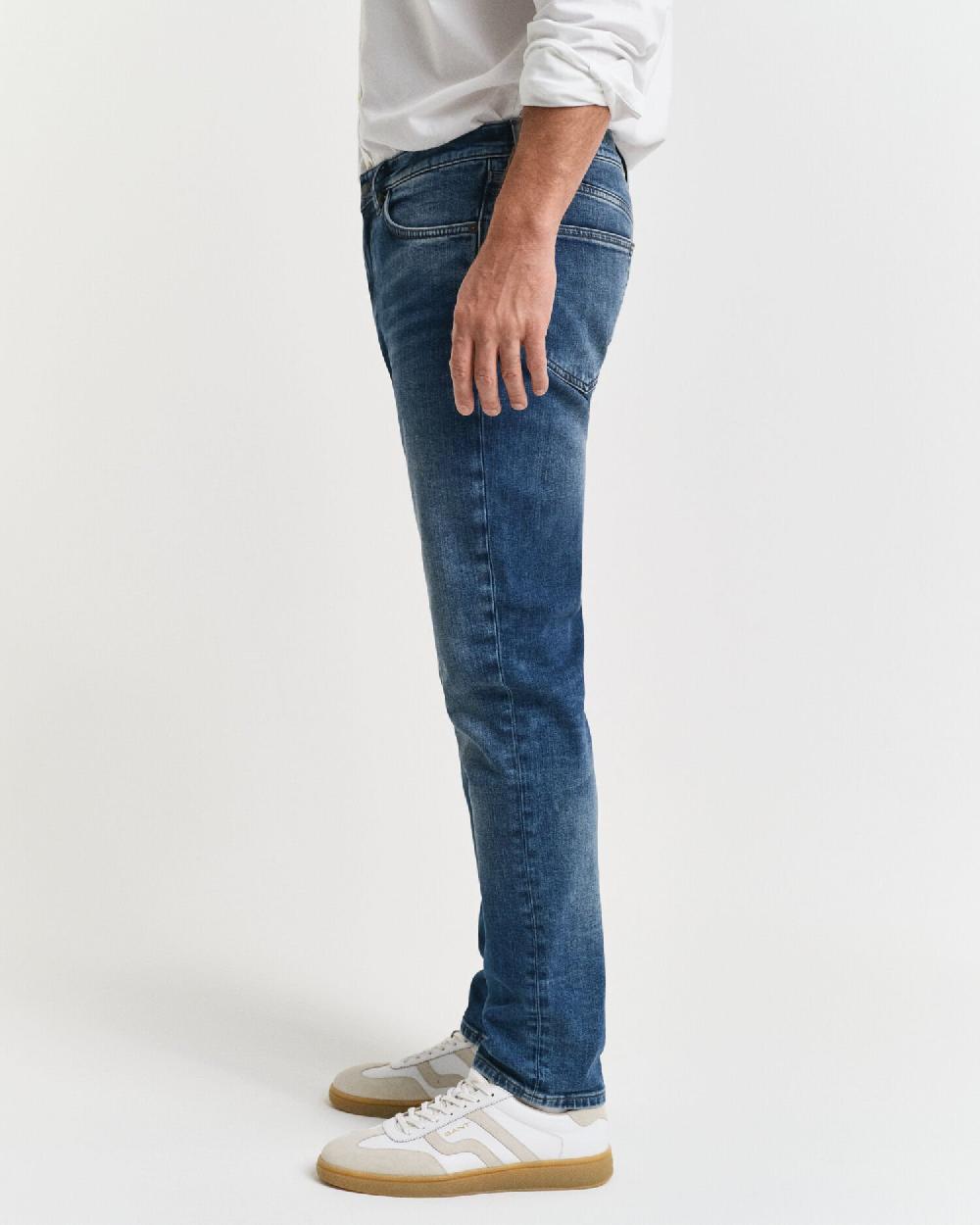 Gant Slim Fit Jeans Mid Blue Vintage