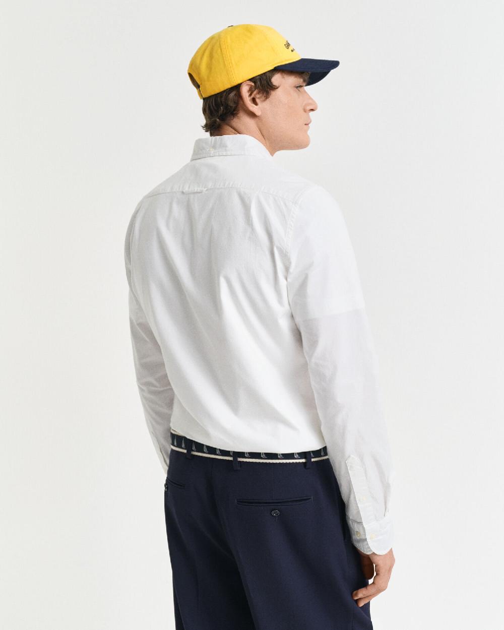 Gant Slim Fit Oxford Stretch Shirt White