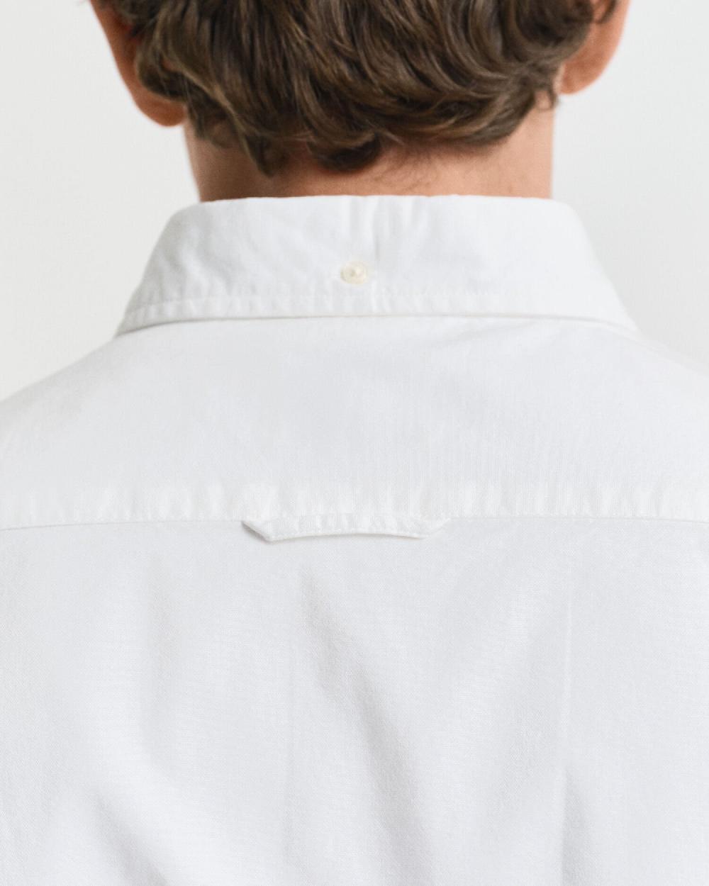 Gant Slim Fit Oxford Stretch Shirt White