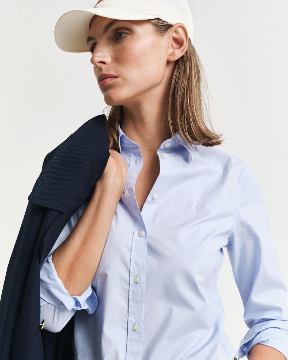 Gant Slim Fit Poplin Shirt Light Blue