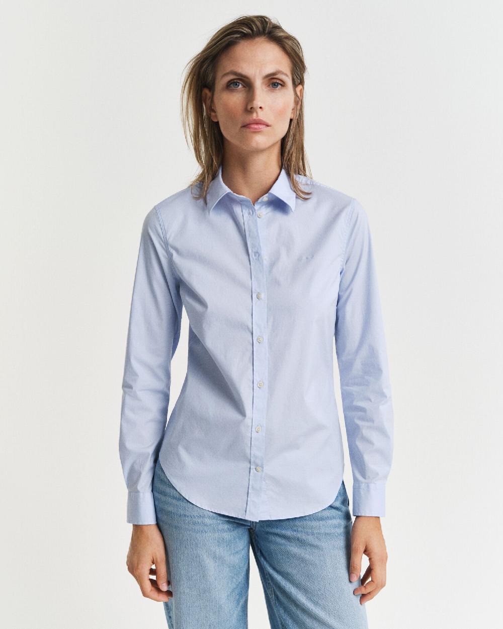 Gant Slim Fit Poplin Shirt Light Blue