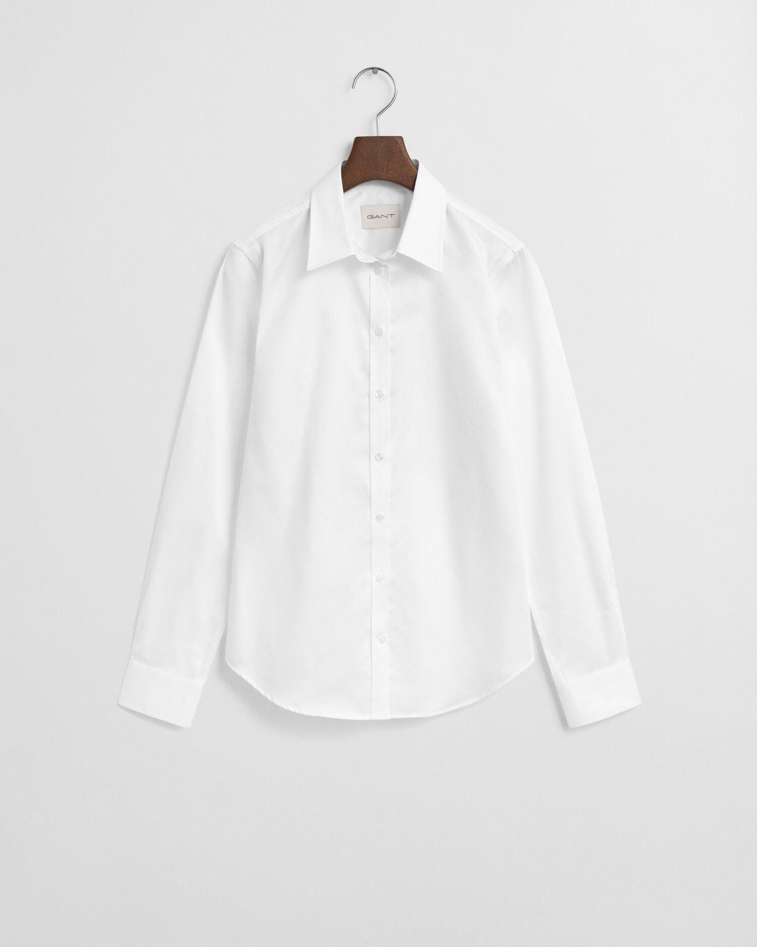 gant Slim Fit Sateen Shirt white