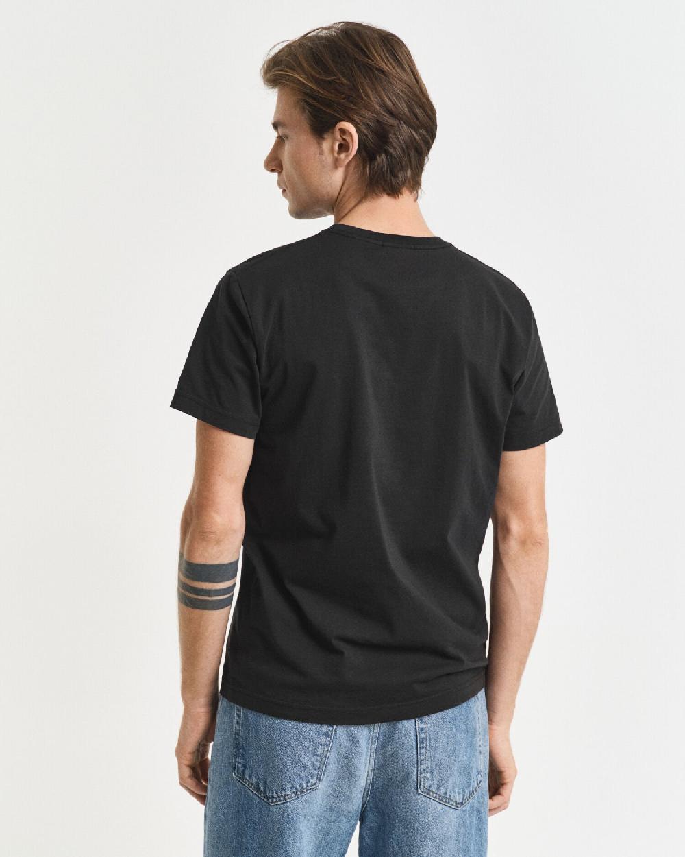 Gant Slim Fit Shield T-Shirt Black