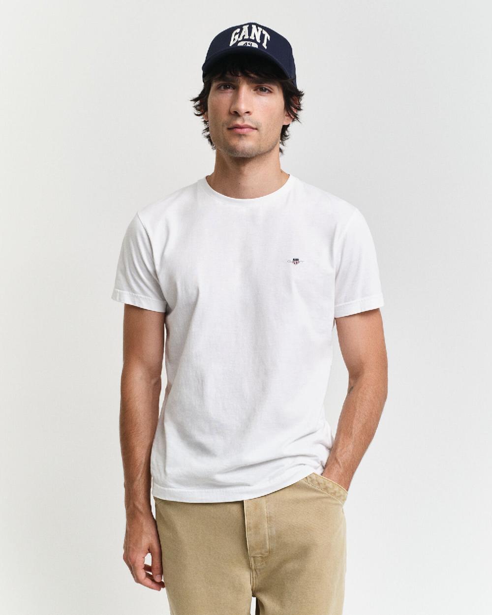 gant Slim Fit Shield T-Shirt white