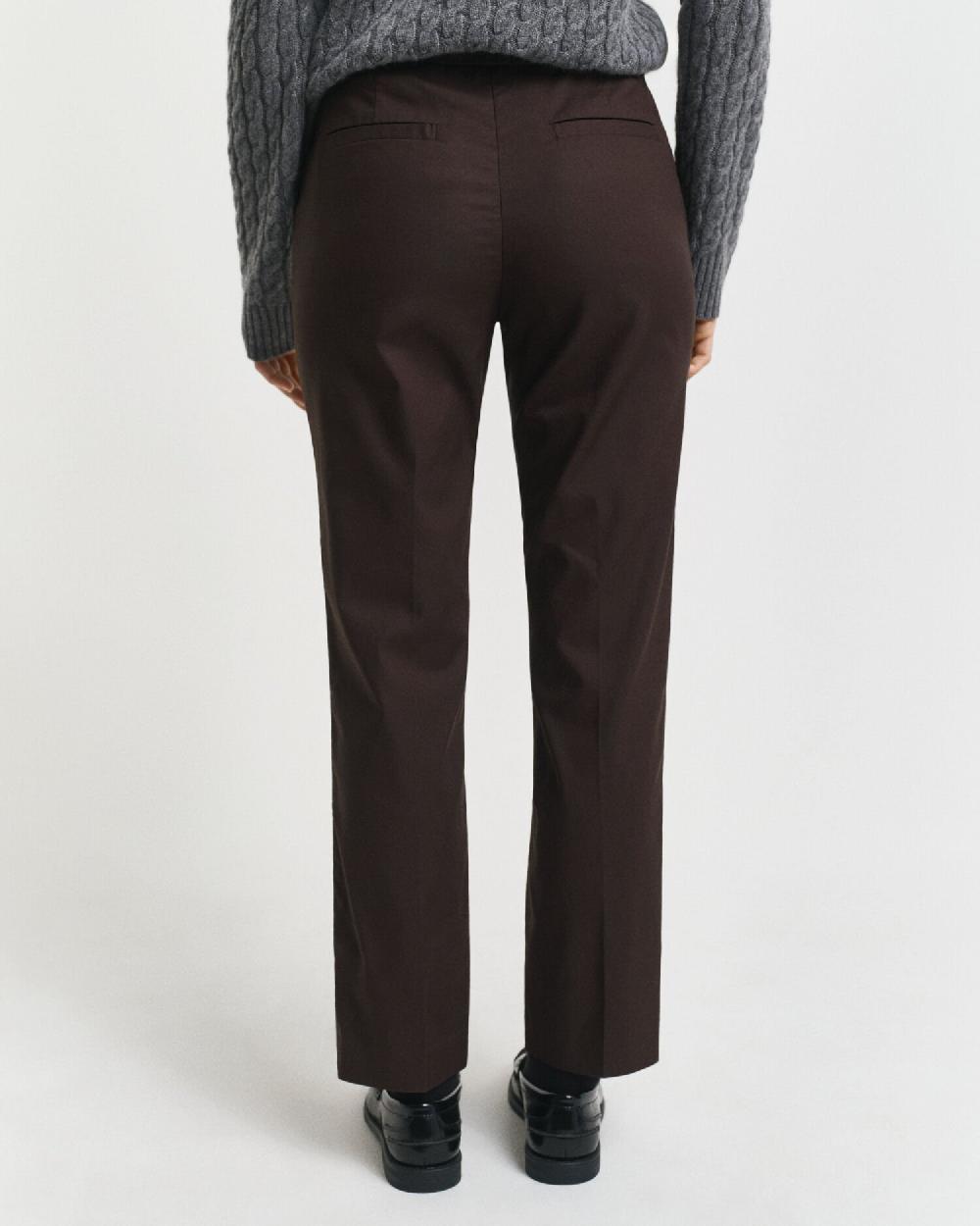 Gant Slim Fit Slacks Deep Brown