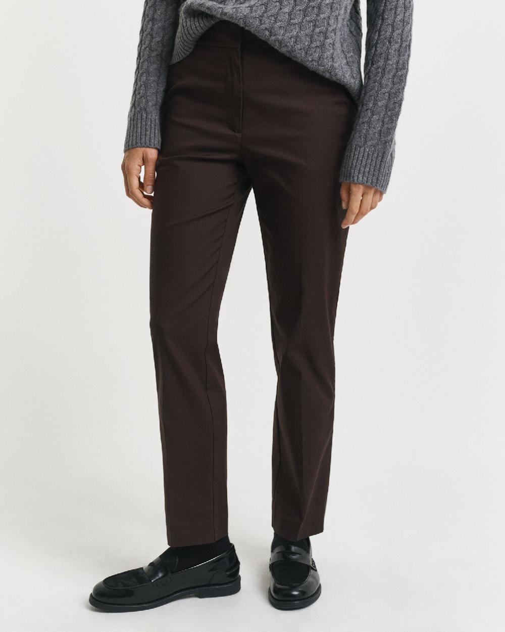 Gant Slim Fit Slacks Deep Brown