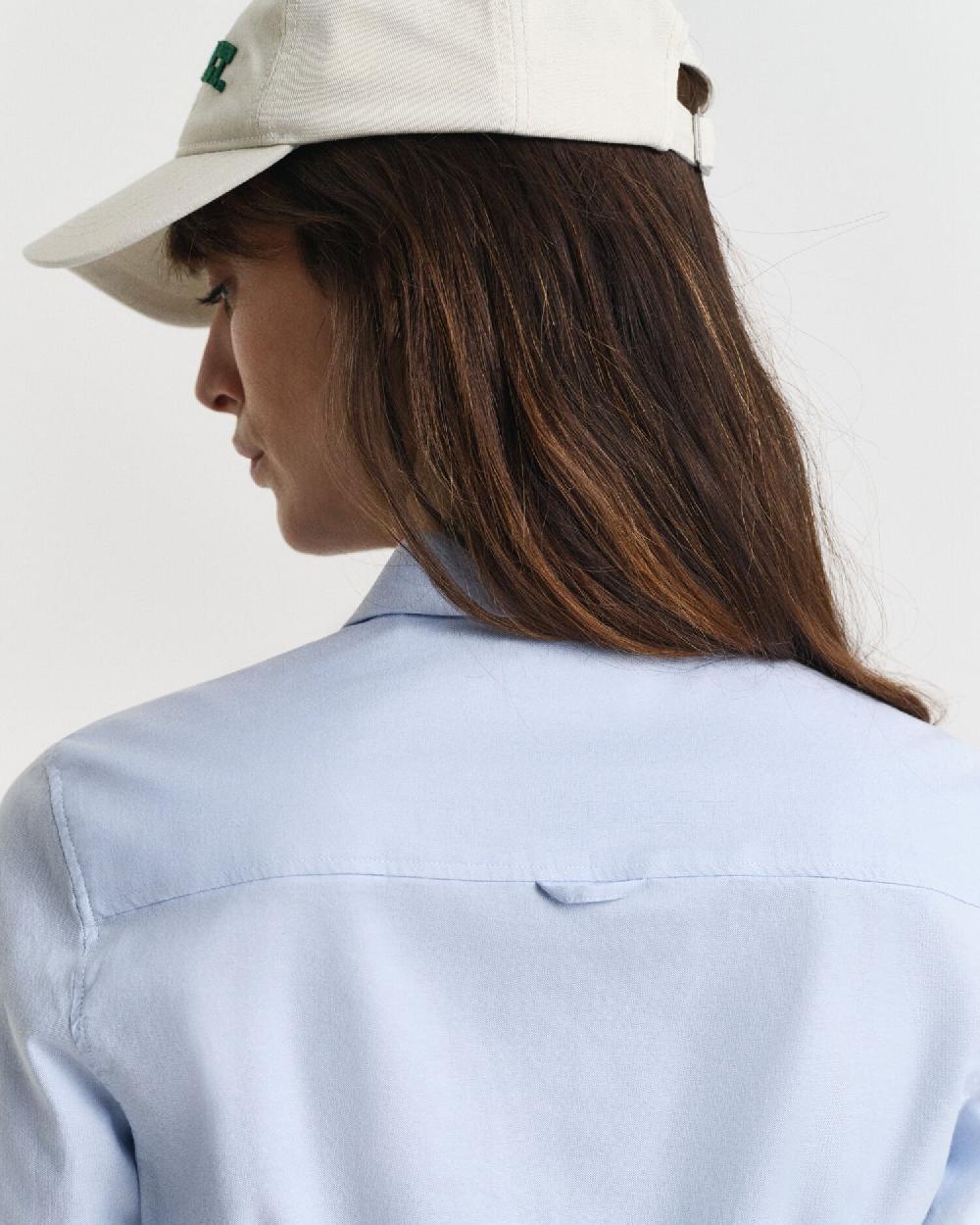 Gant Slim Fit Stretch Oxford Shirt Light Blue