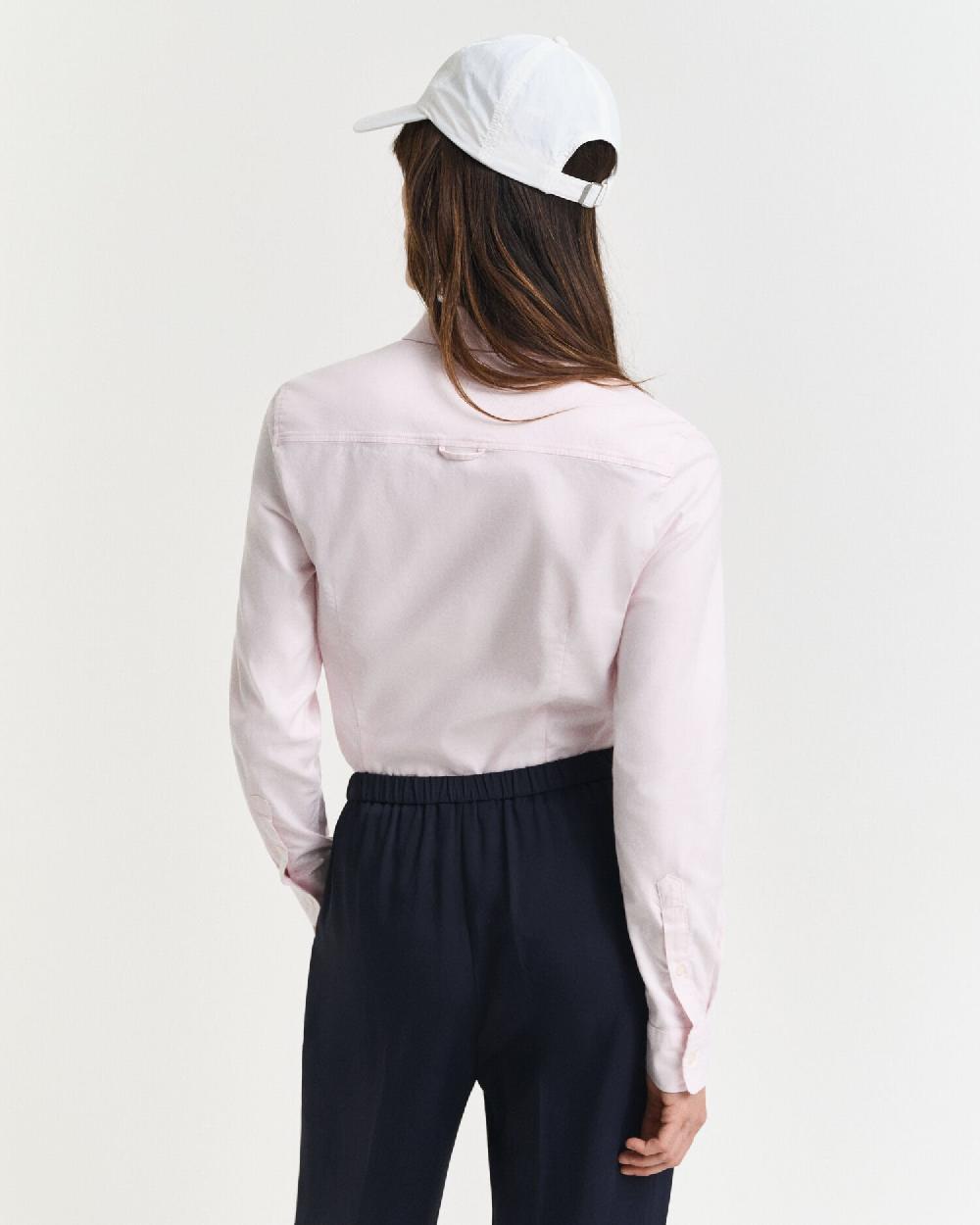 Gant Slim Fit Stretch Oxford Shirt Light Pink
