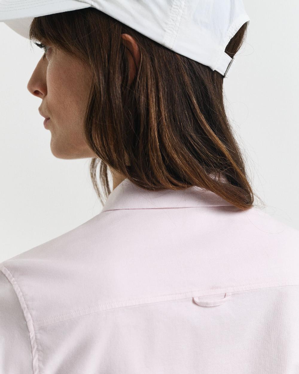 Gant Slim Fit Stretch Oxford Shirt Light Pink