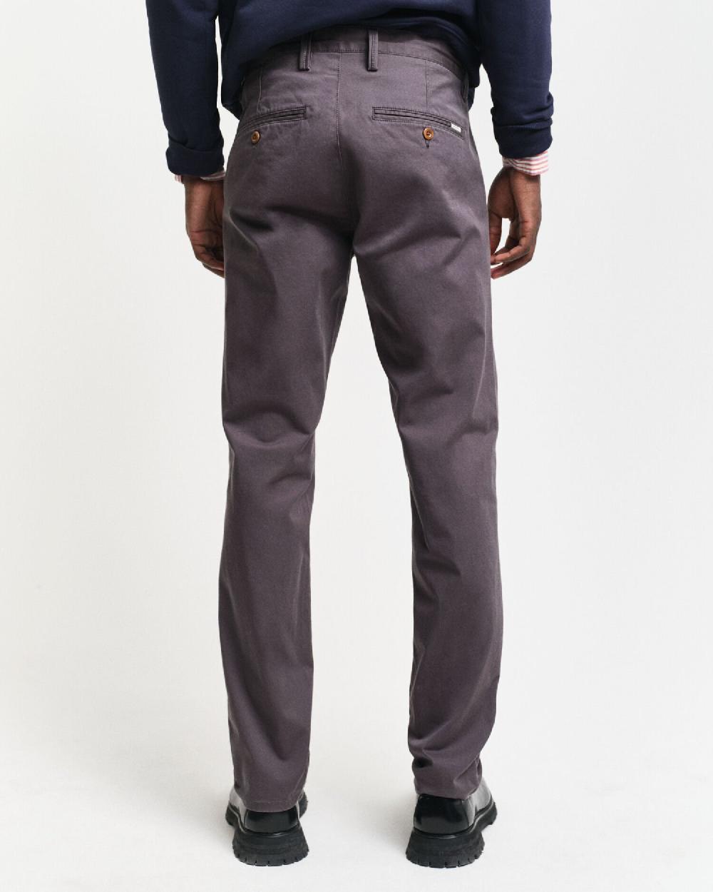 Gant Slim Fit Twill Chinos Antracite