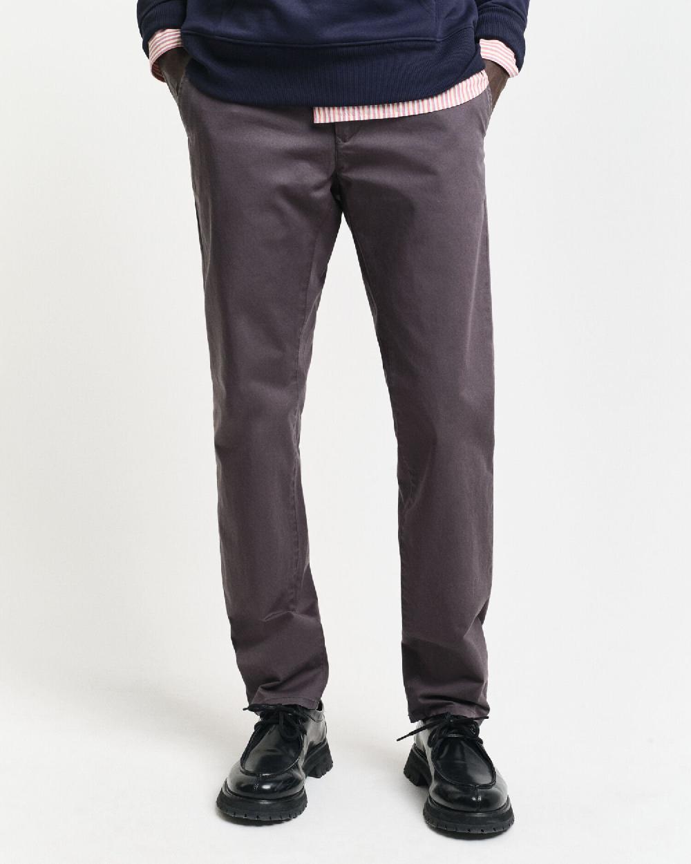 Gant Slim Fit Twill Chinos Antracite