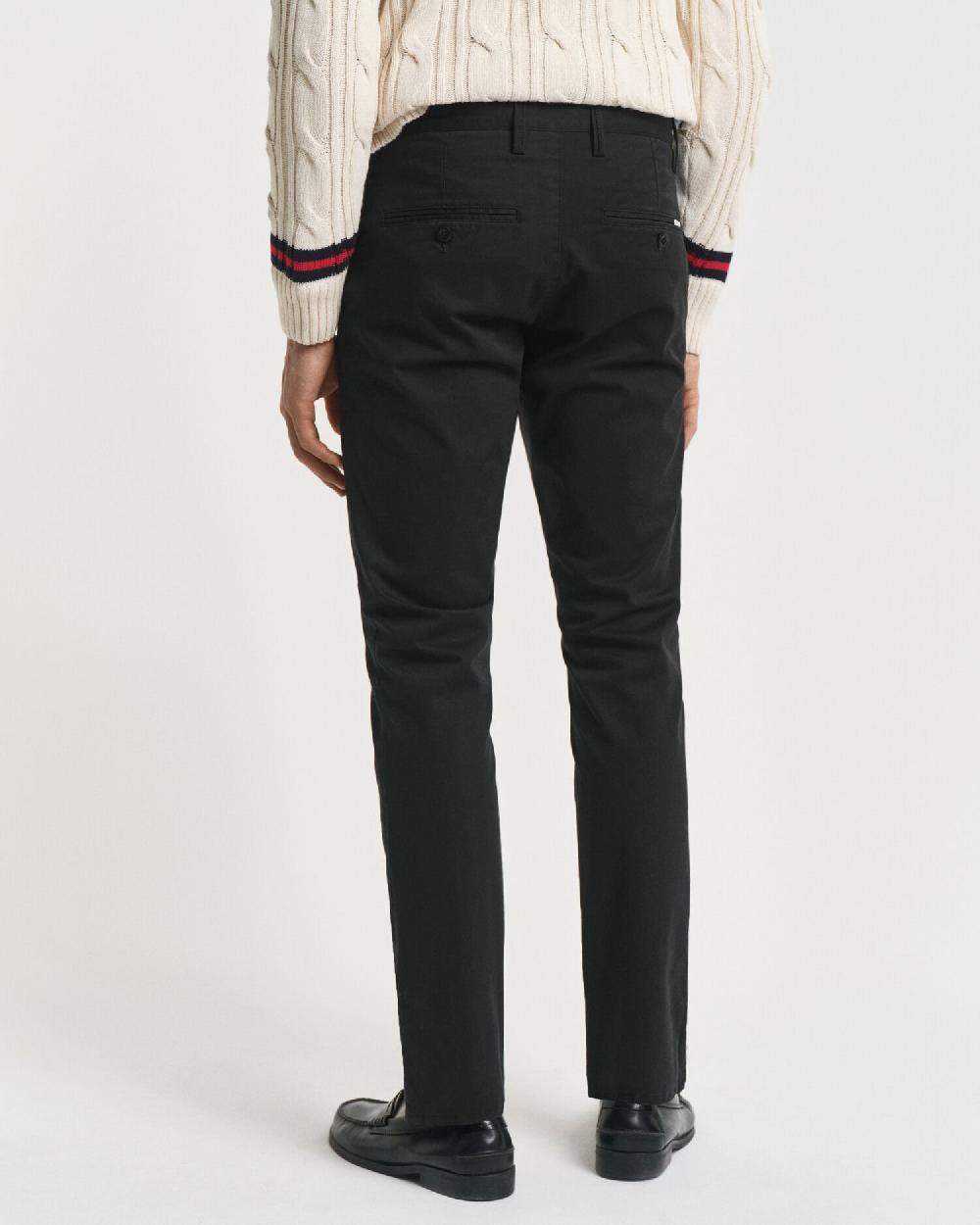 Gant Slim Fit Twill Chinos Black