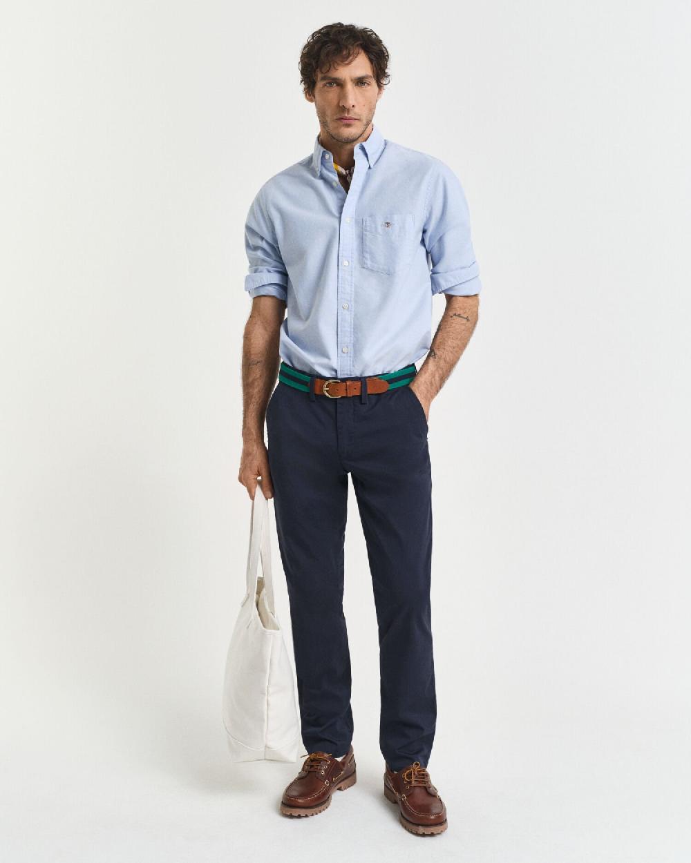 gant Slim Fit Twill Chinos marine