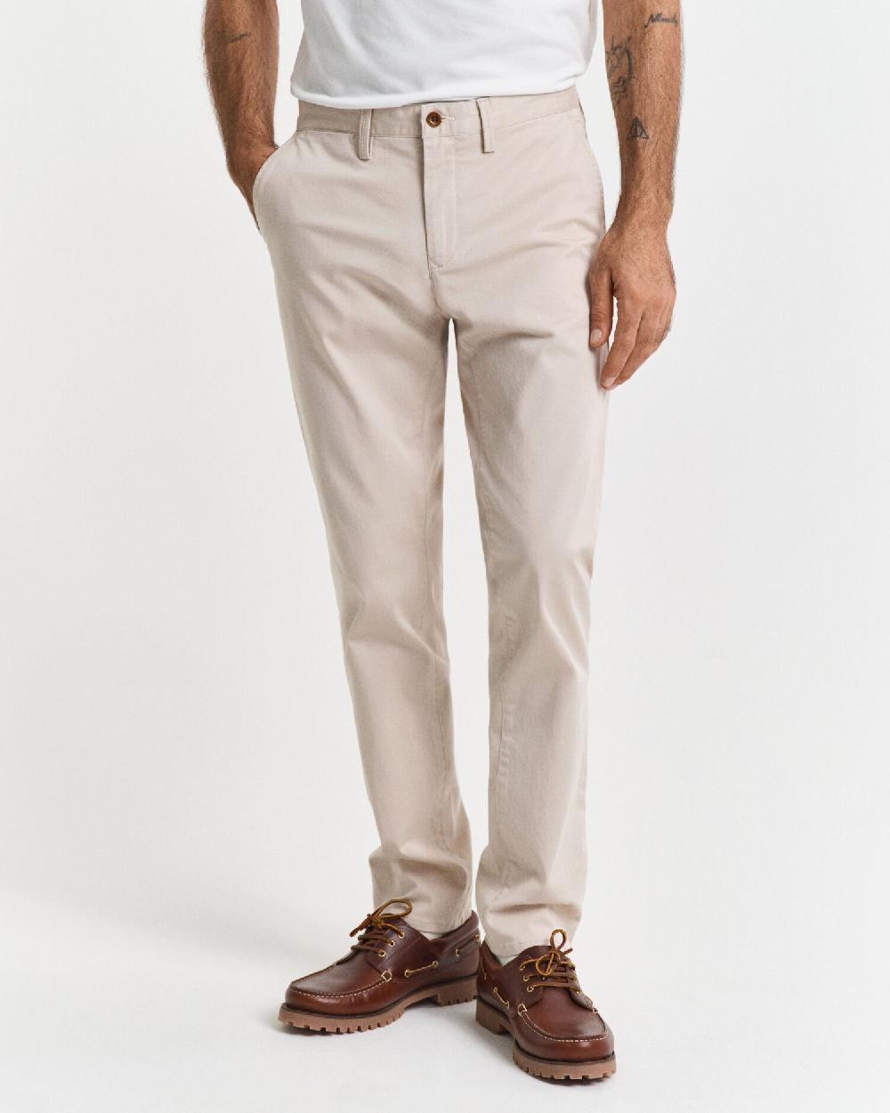 Gant Slim Fit Twill Chinos Putty