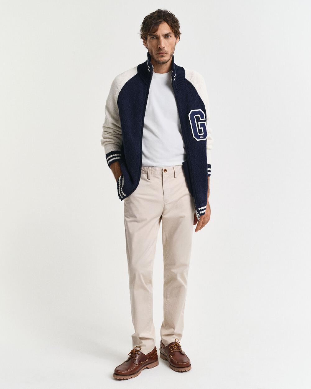 gant Slim Fit Twill Chinos putty
