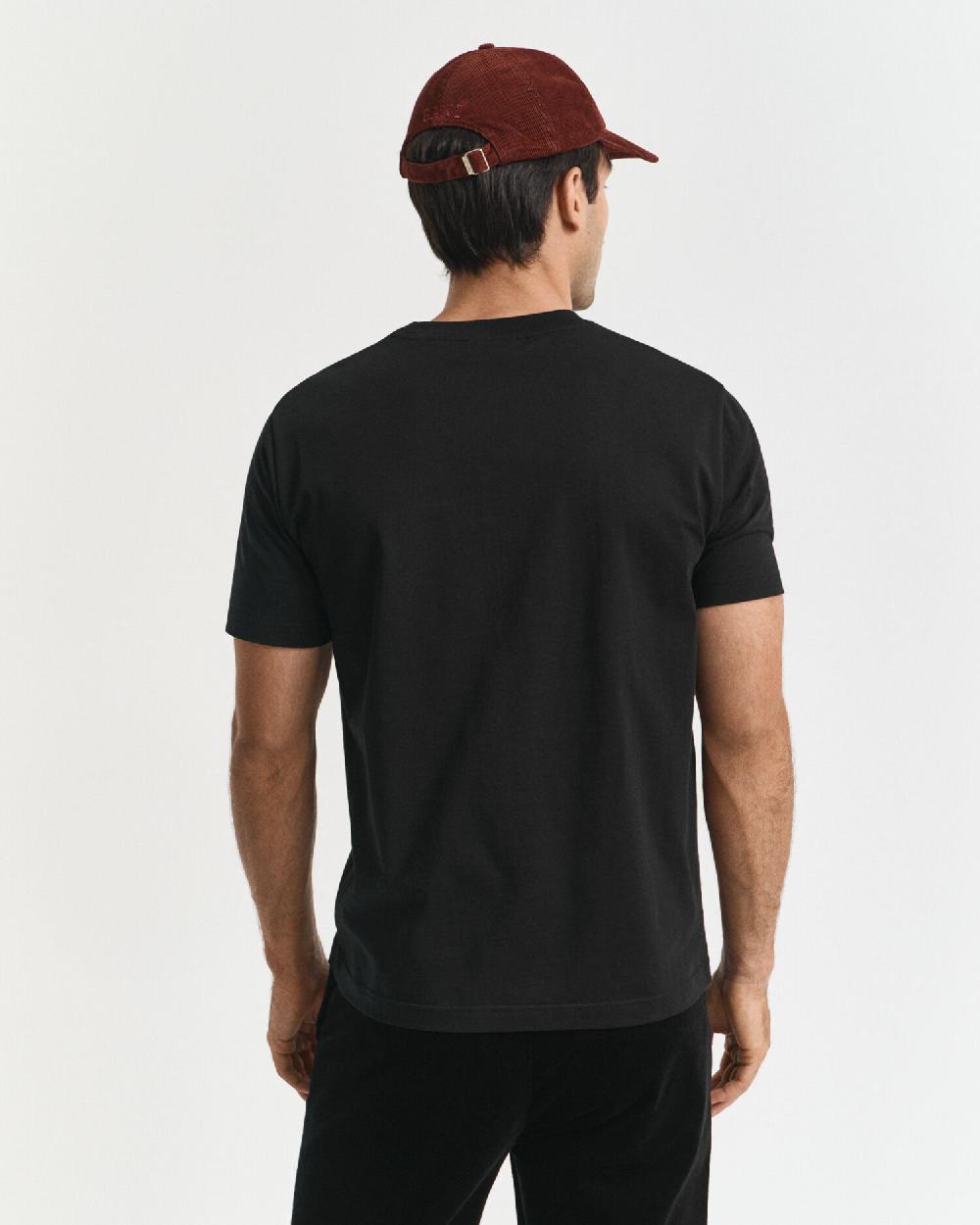 Gant Small Graphic T-Shirt Black