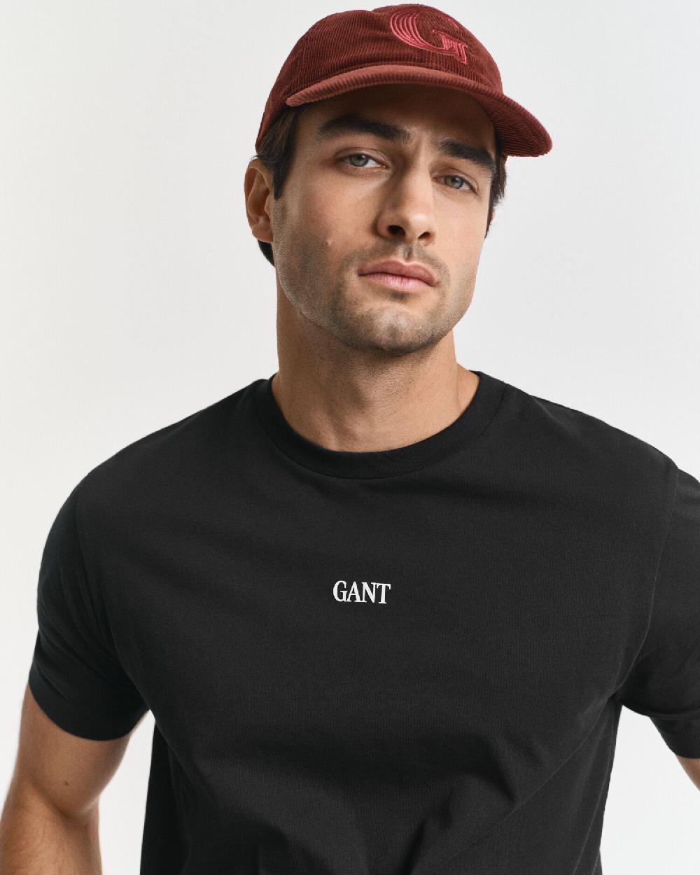 Gant Small Graphic T-Shirt Black