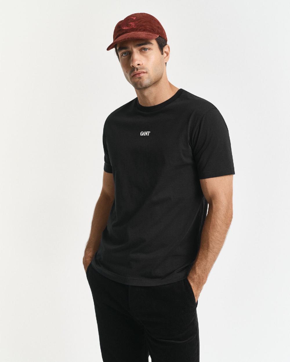 gant Small Graphic T-Shirt black