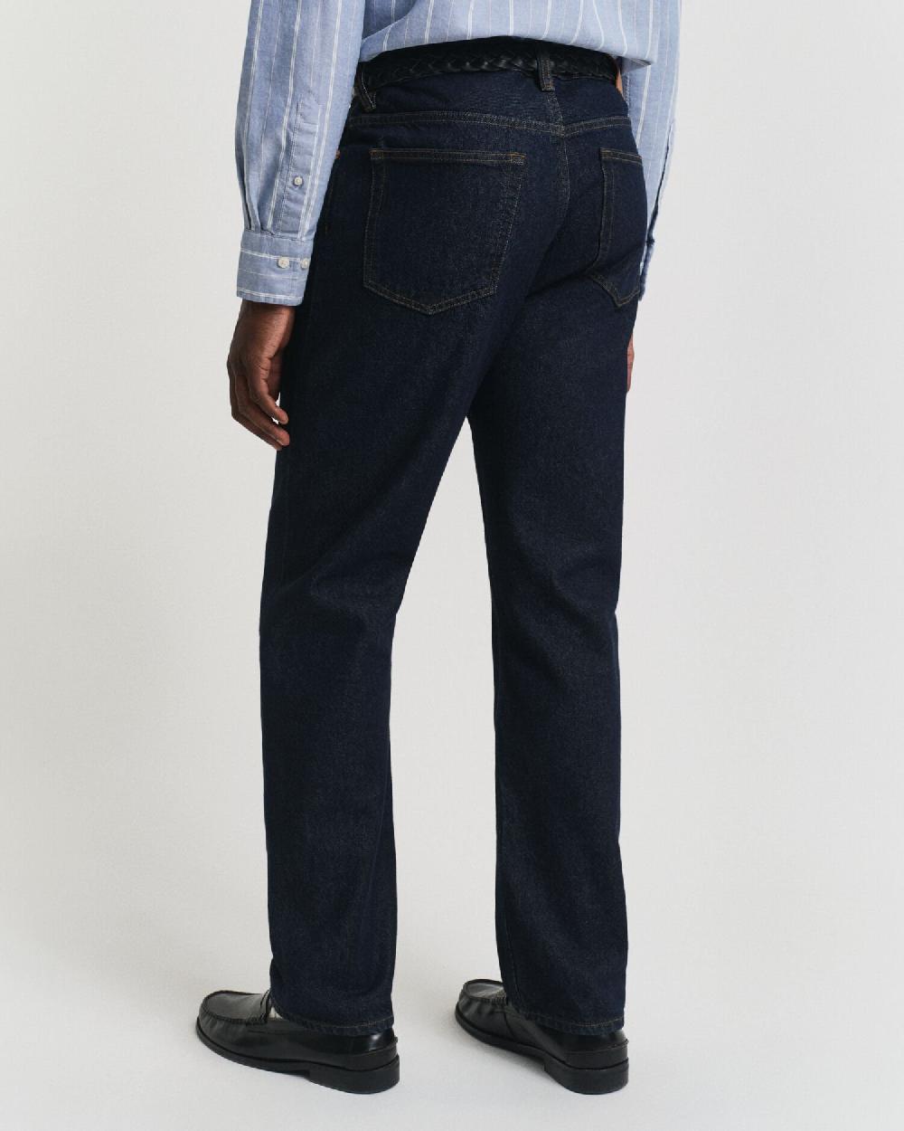 Gant Straight Fit Jeans Dark Blue Raw