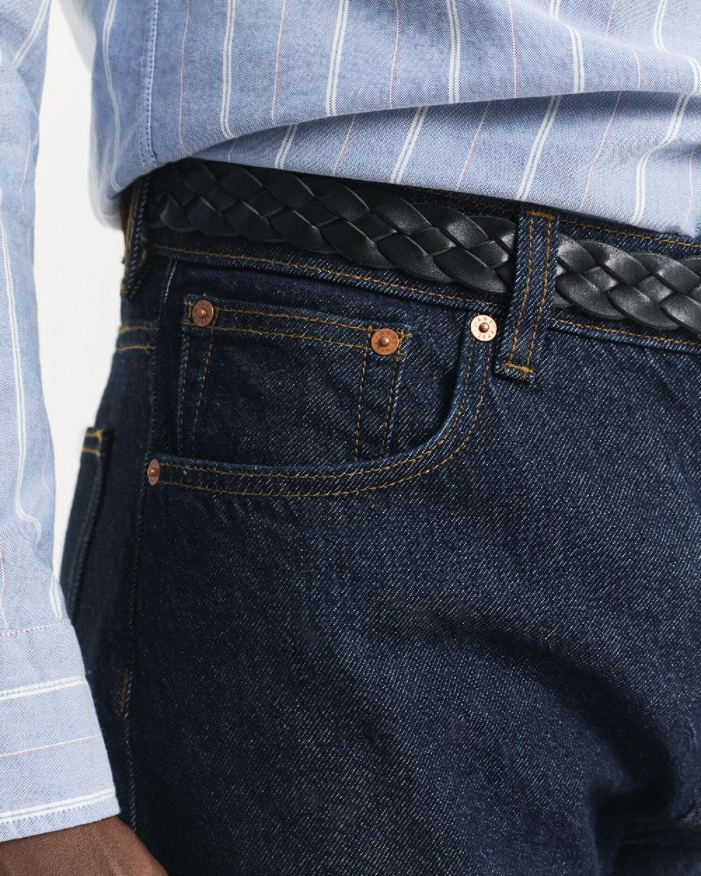 Gant Straight Fit Jeans Dark Blue Raw