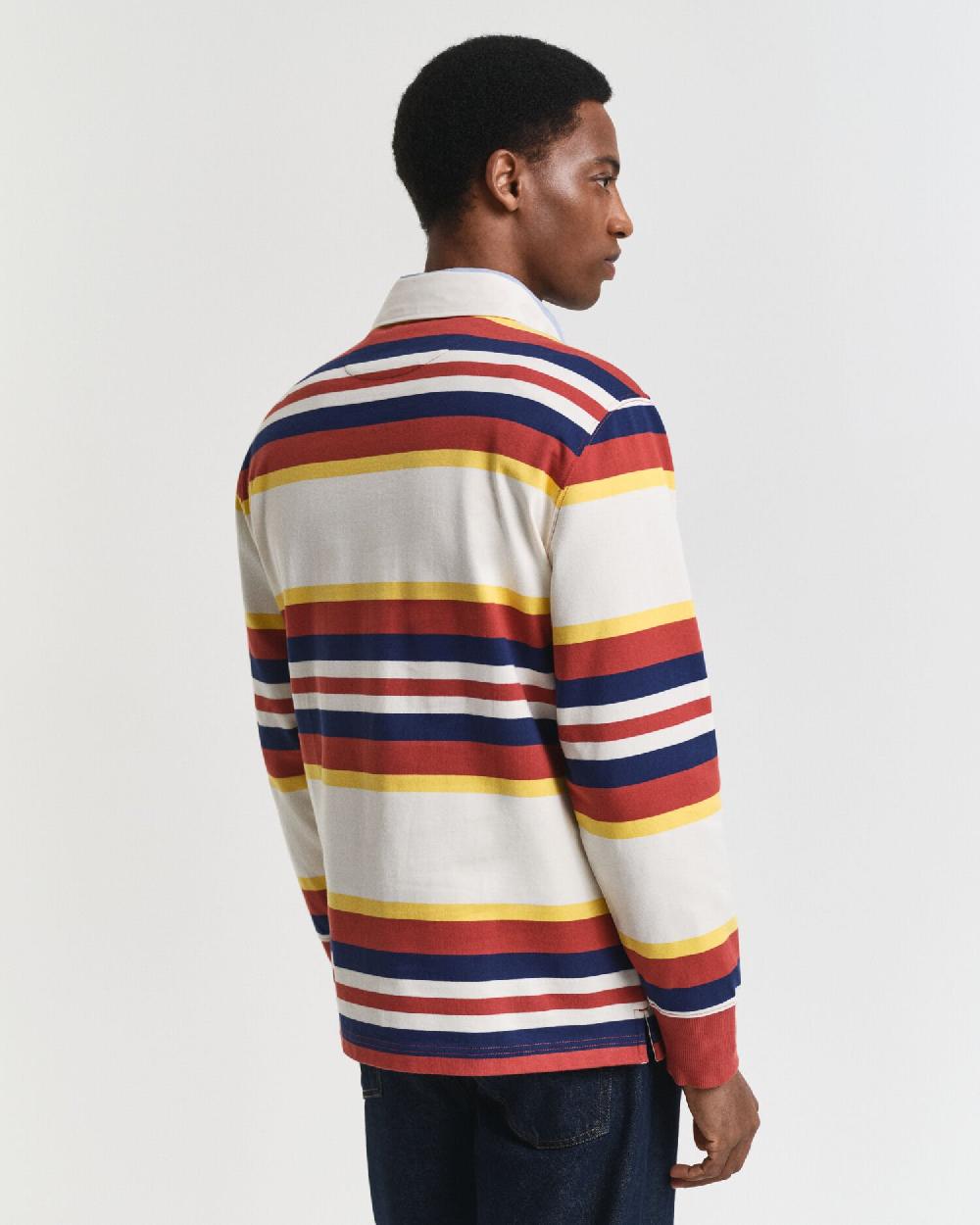 Gant Striped Heavy Rugger Modern Rust