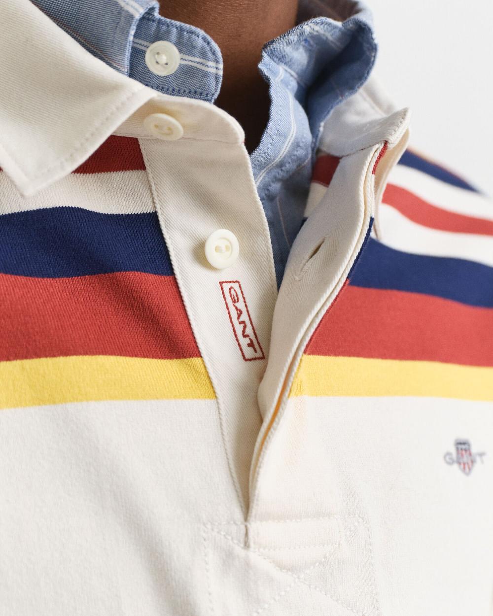 Gant Striped Heavy Rugger Modern Rust