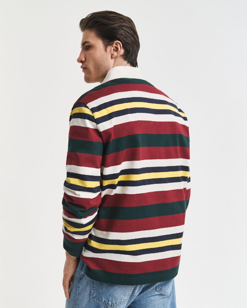 Gant Striped Heavy Rugger Tartan Green