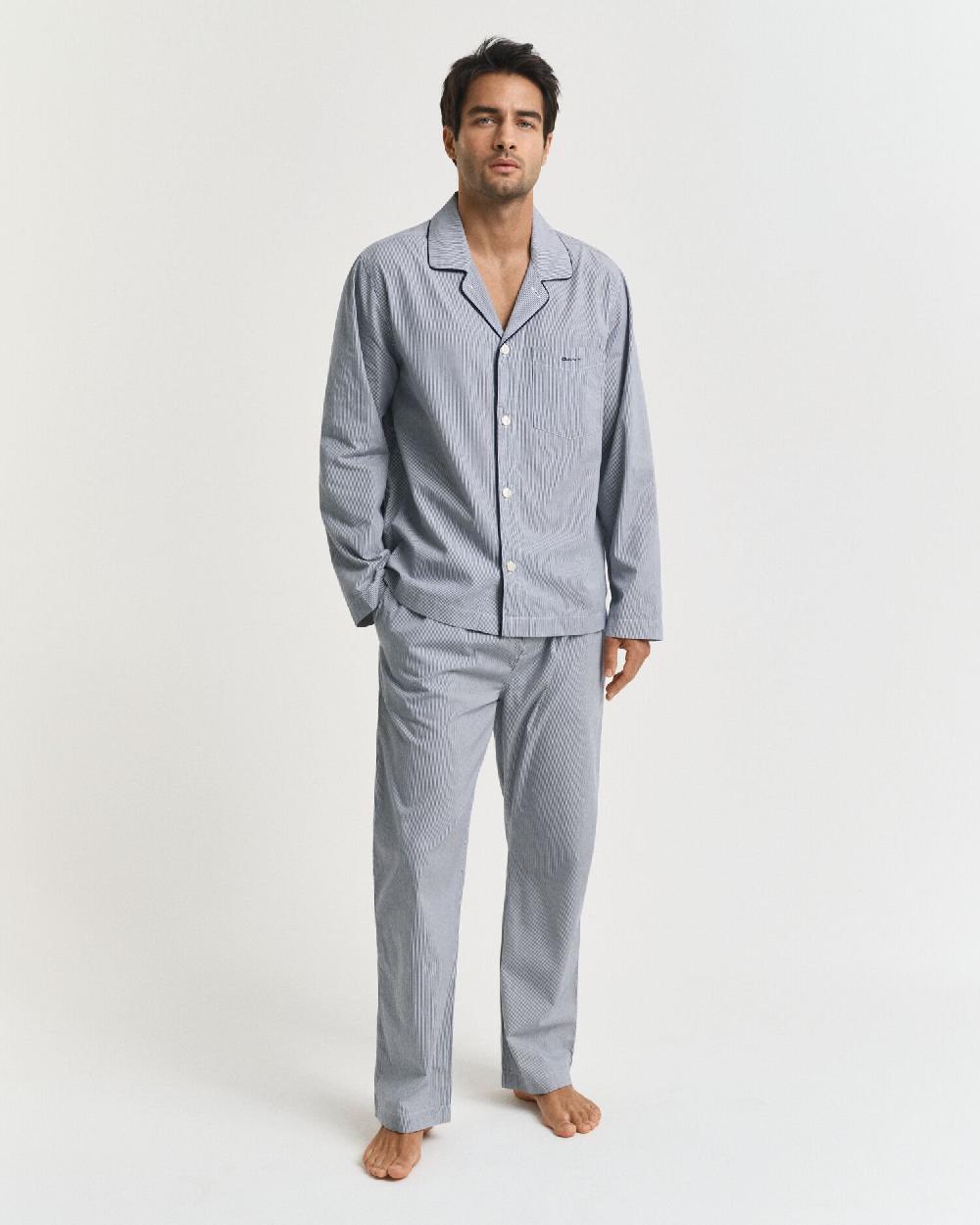 gant Striped Pajama Set persian blue