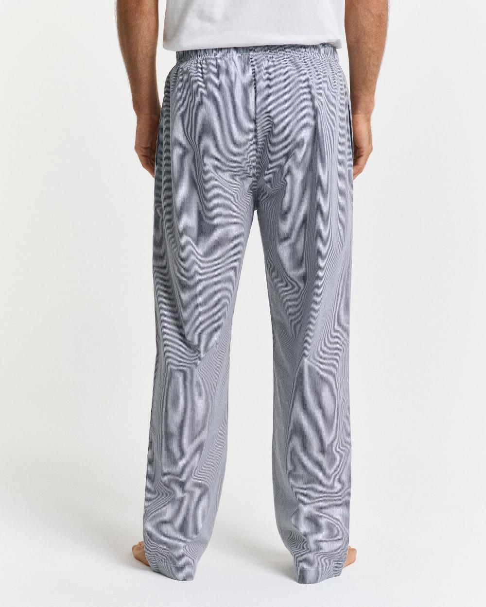 Gant Striped Poplin Pajama Pants Persian Blue