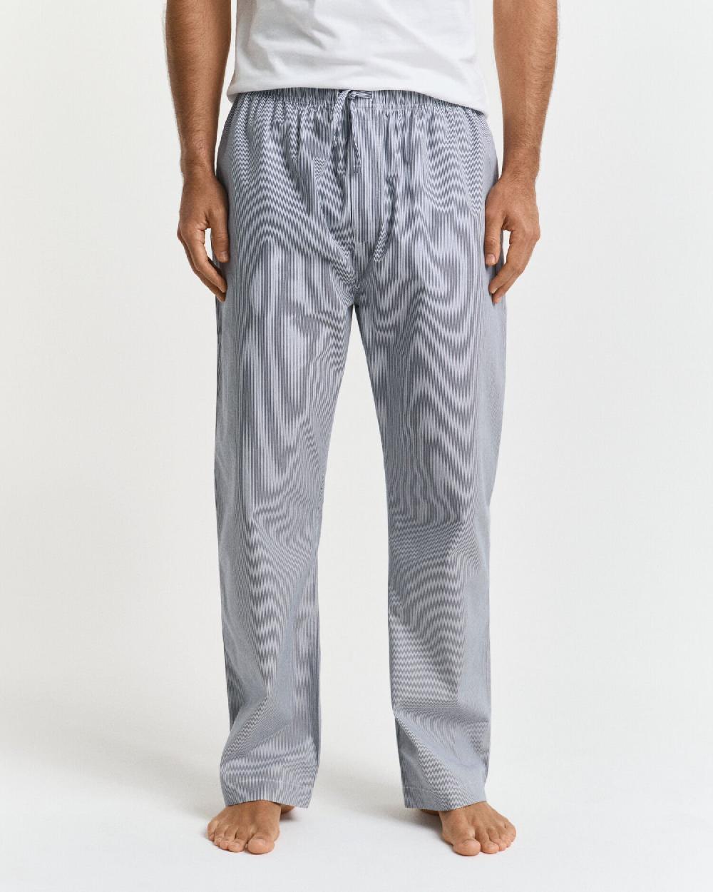 Gant Striped Poplin Pajama Pants Persian Blue