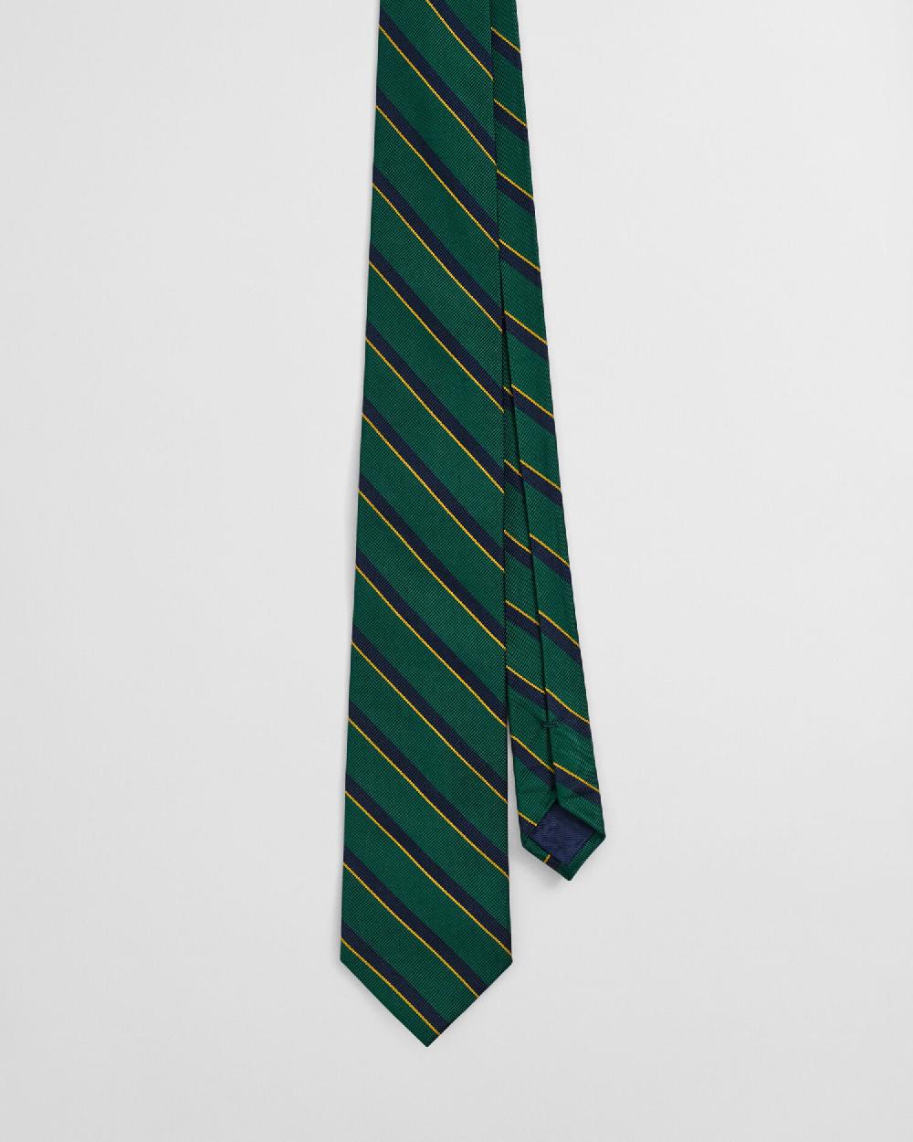 Gant Striped Tie Forest Green