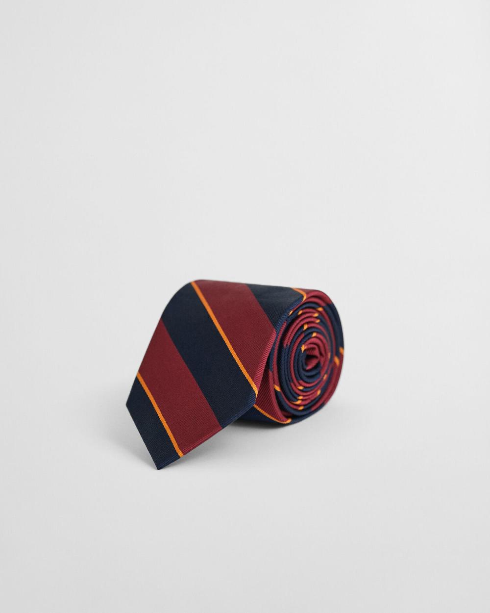 gant Striped Tie plumped red