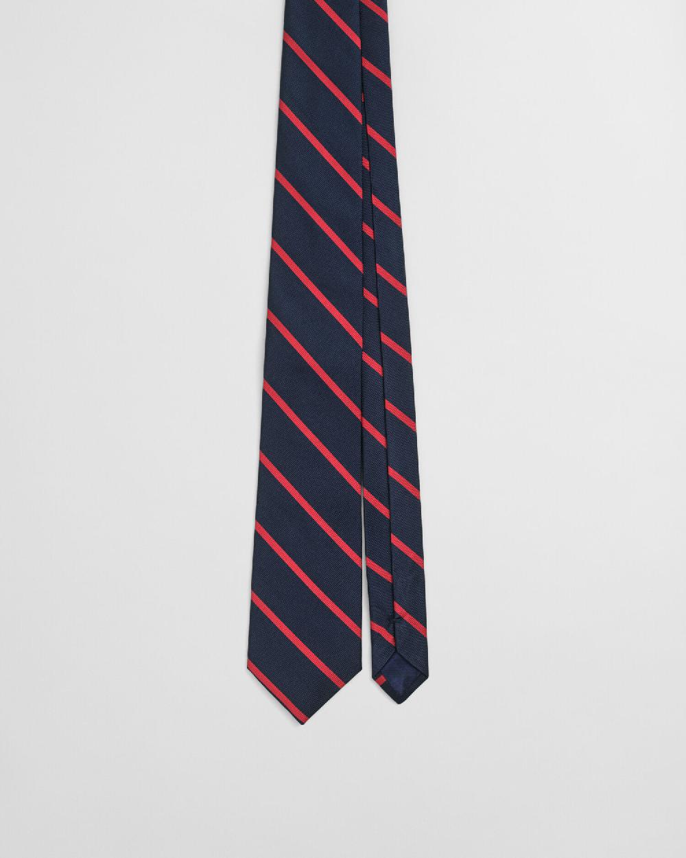 Gant Striped Tie Ruby Red
