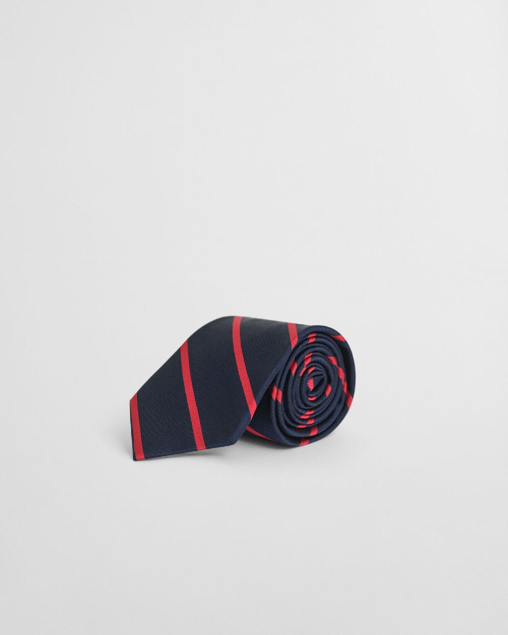 gant Striped Tie ruby red