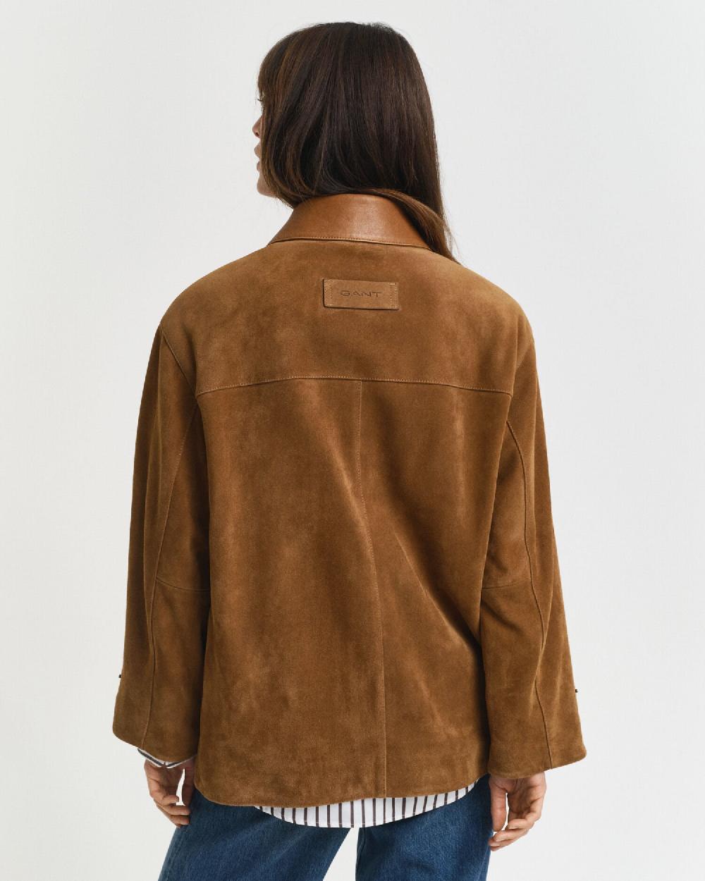Gant Suede Barn Jacket Cognac