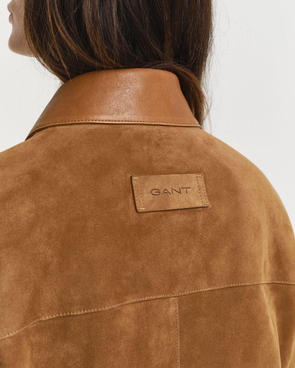 Gant Suede Barn Jacket Cognac