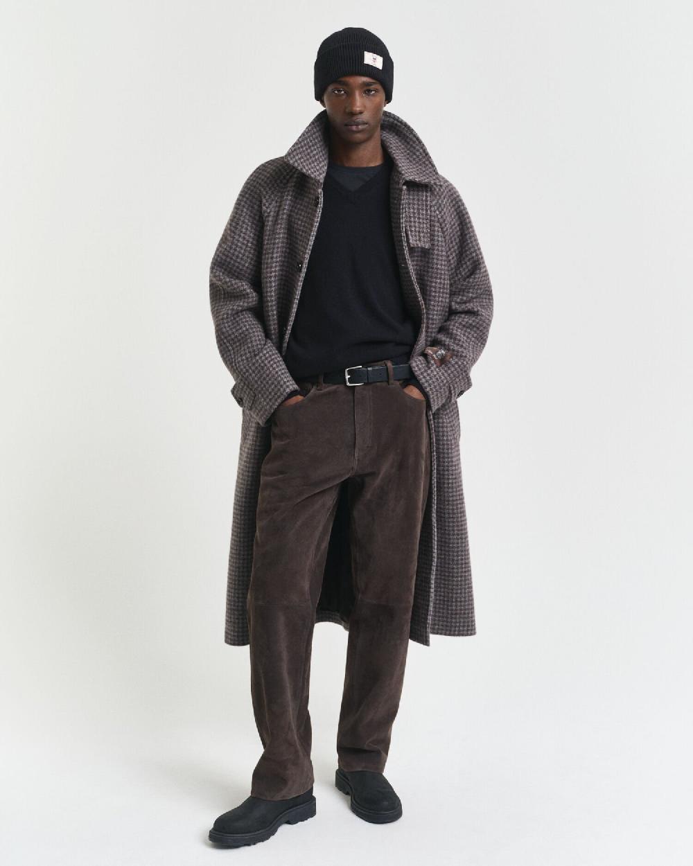Gant Superfine Lambswool V-Neck Sweater Black