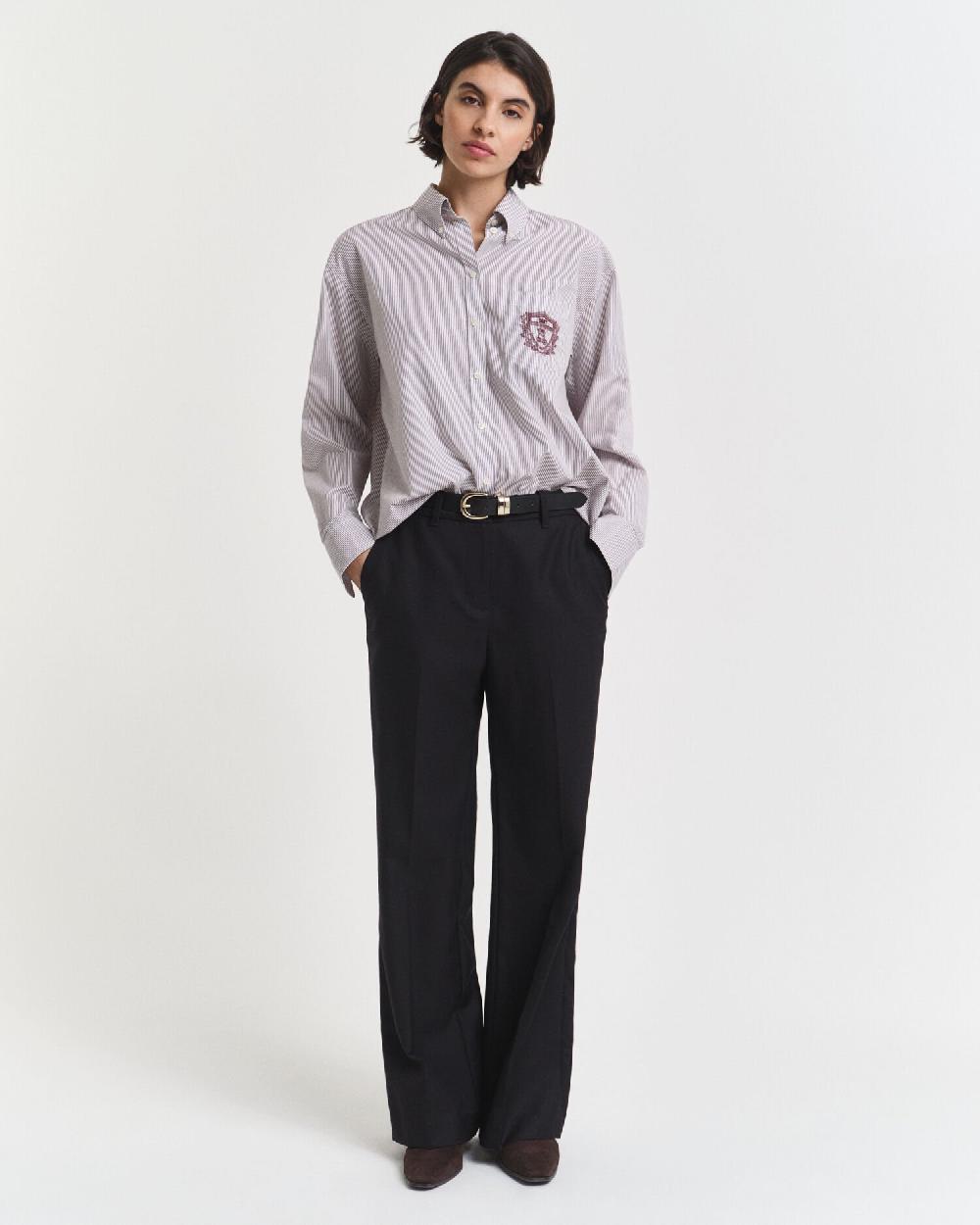 gant Tailored Wool Blend Pants black
