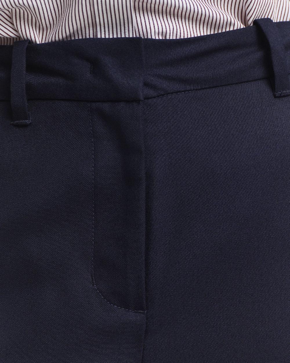Gant Tailored Wool Blend Pants Evening Blue