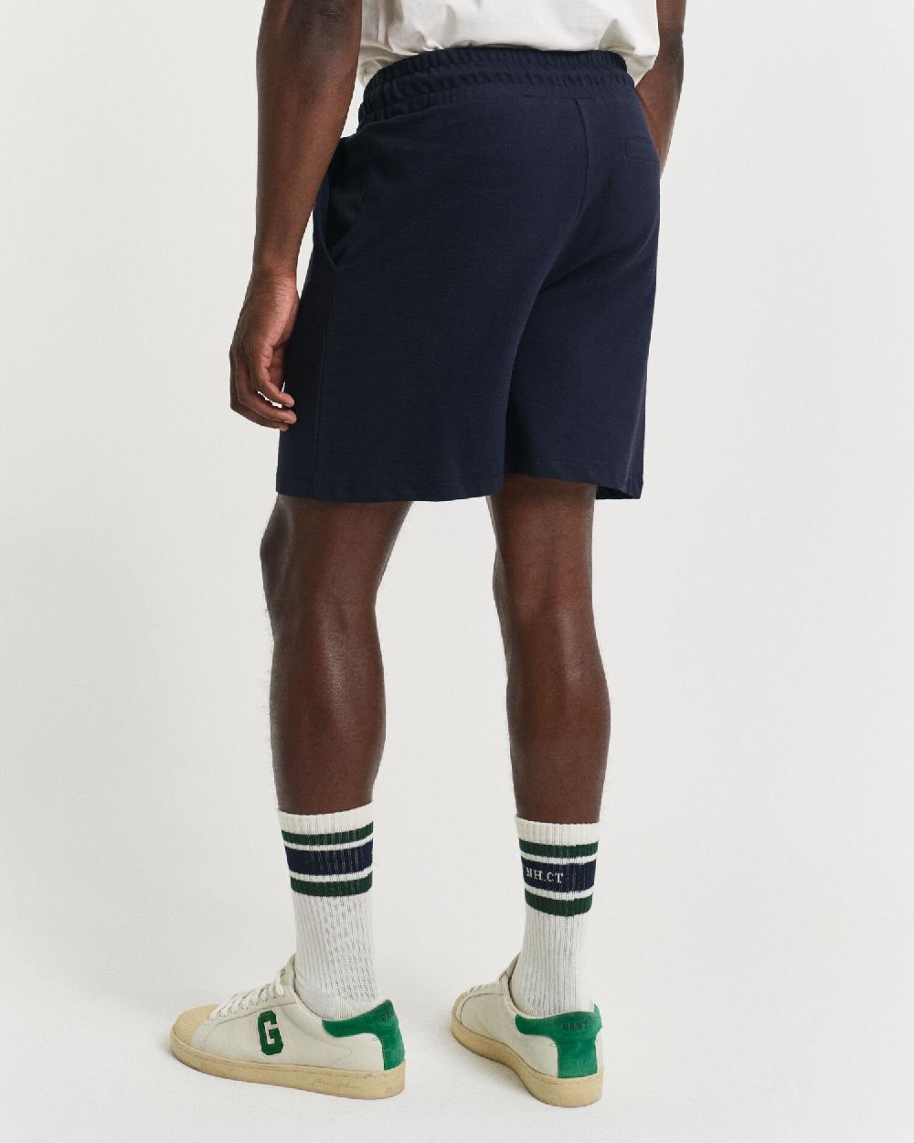 Gant Textured Shorts Evening Blue