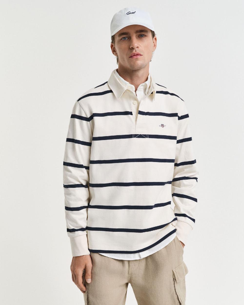 gant Thin Striped Heavy Rugger cream