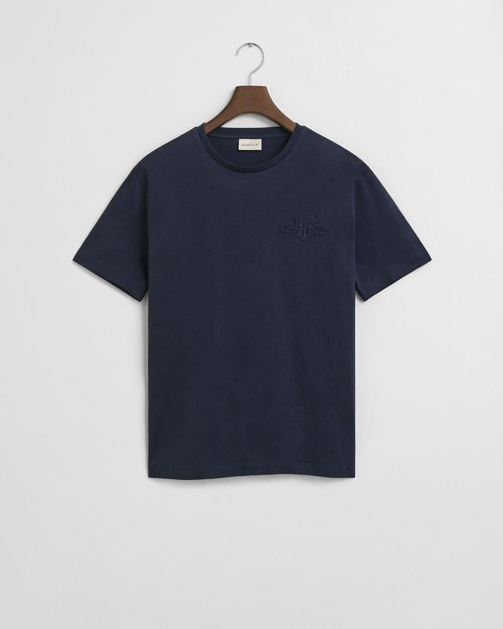 gant Tonal Archive Shield T-Shirt evening blue
